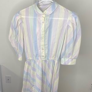 Strip pastel dress